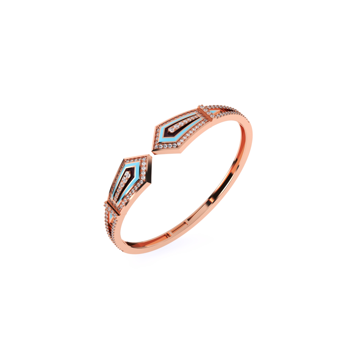 Stacking Open Cuff Diamond Bracelet